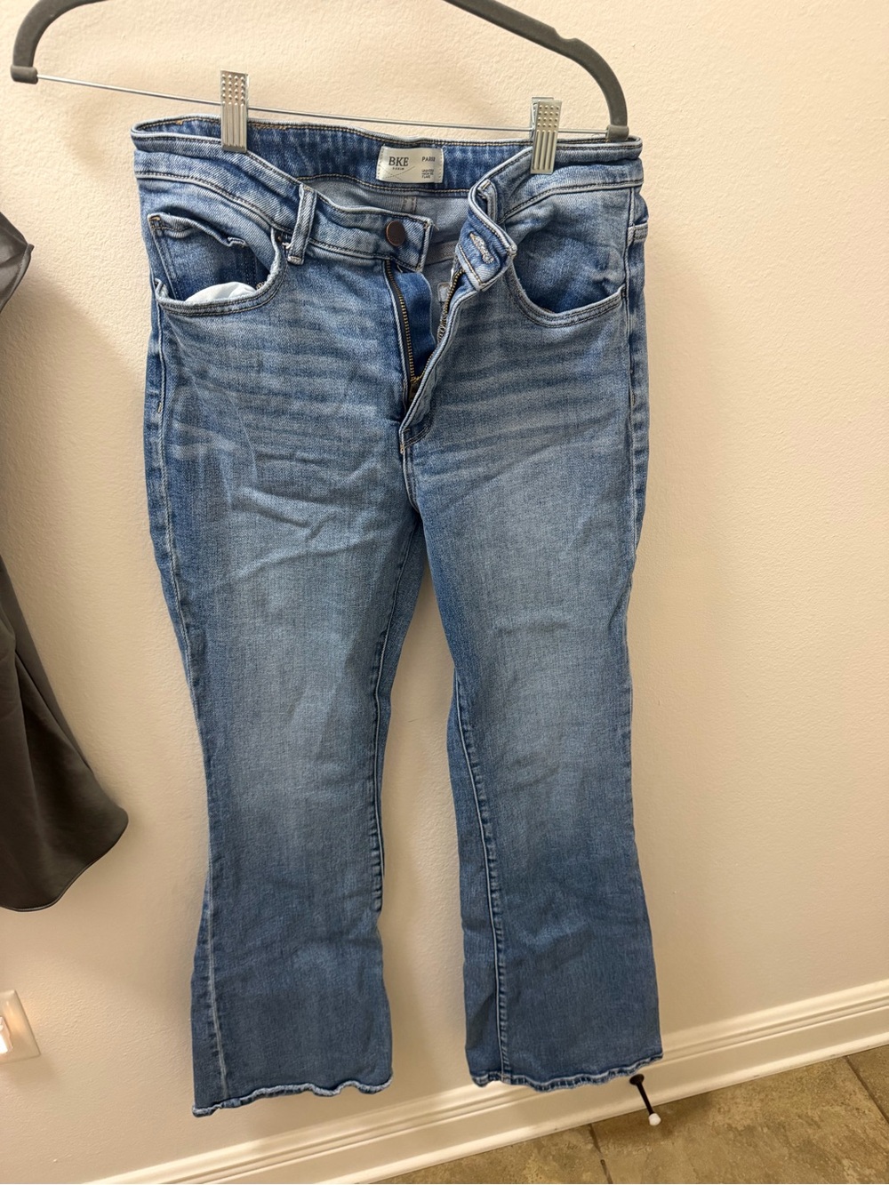BKE Women's Light Blue Flare Jeans